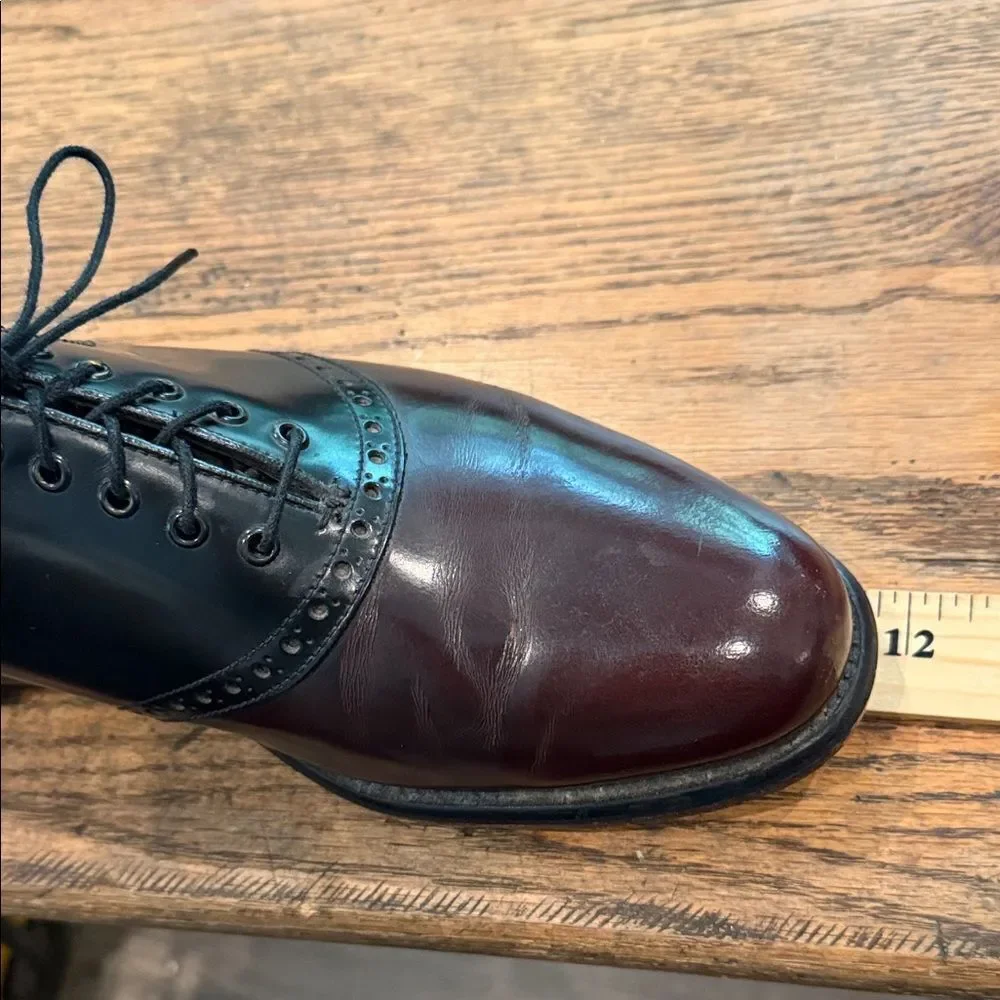 Florsheim Two-Tone Oxford Shoes in Black and Brown